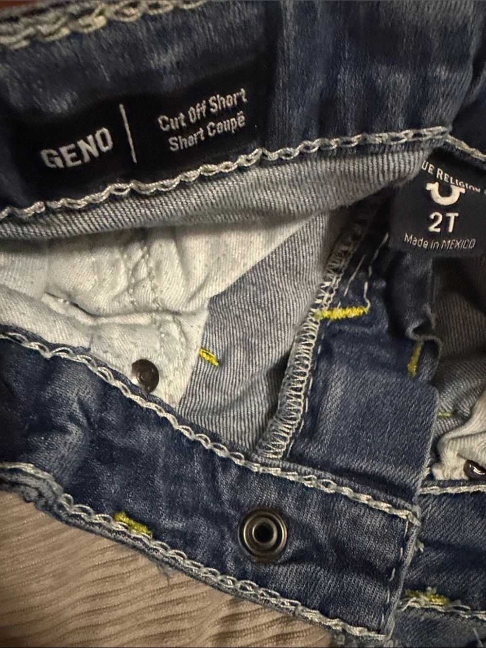 True Religion, pair  Frayed Hem, Geno cut off shorts- READ 💗 2T
